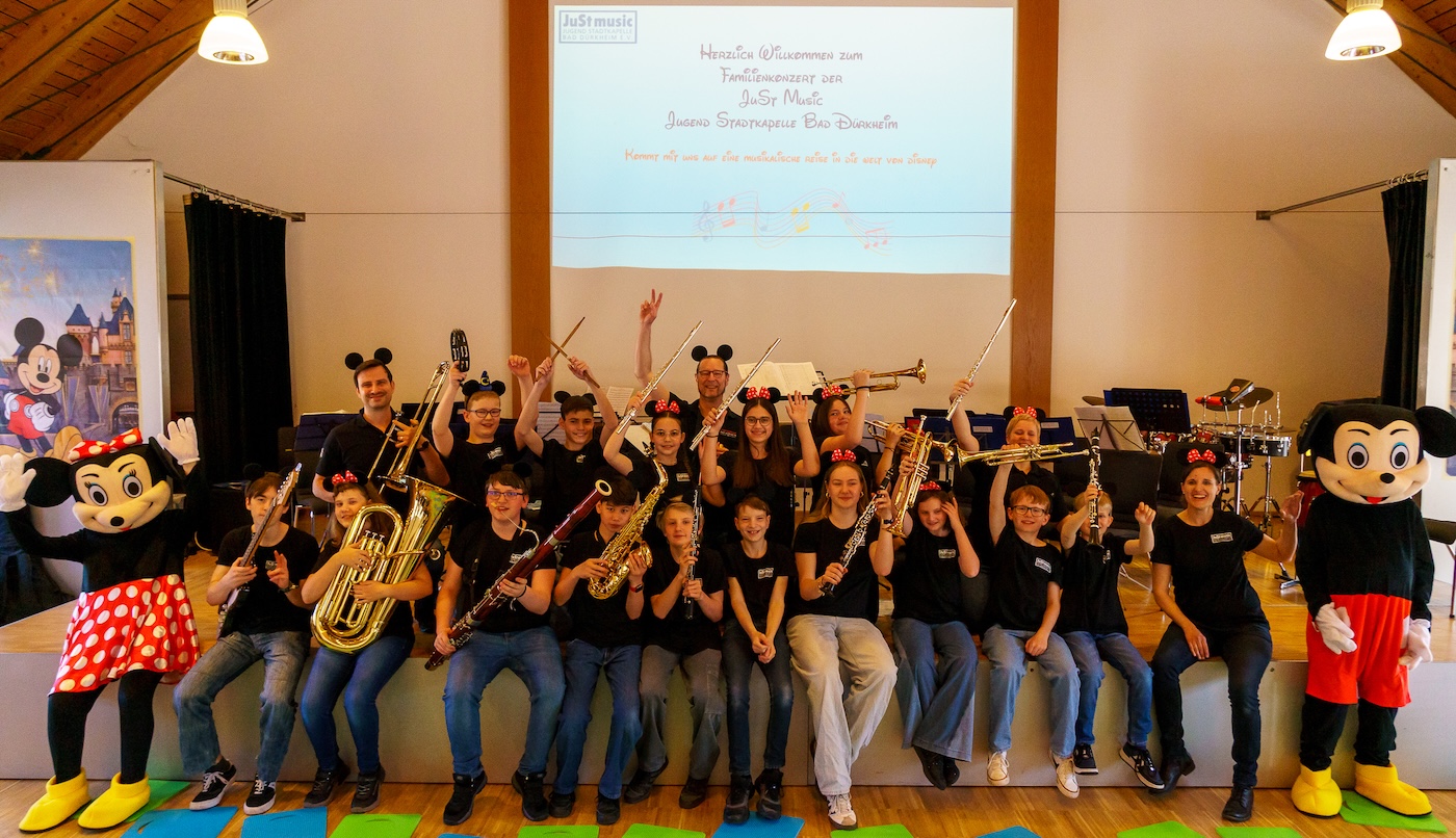 Volles Haus und große Begeisterung beim Familienkonzert der JuSt Music Jugend Stadtkapelle